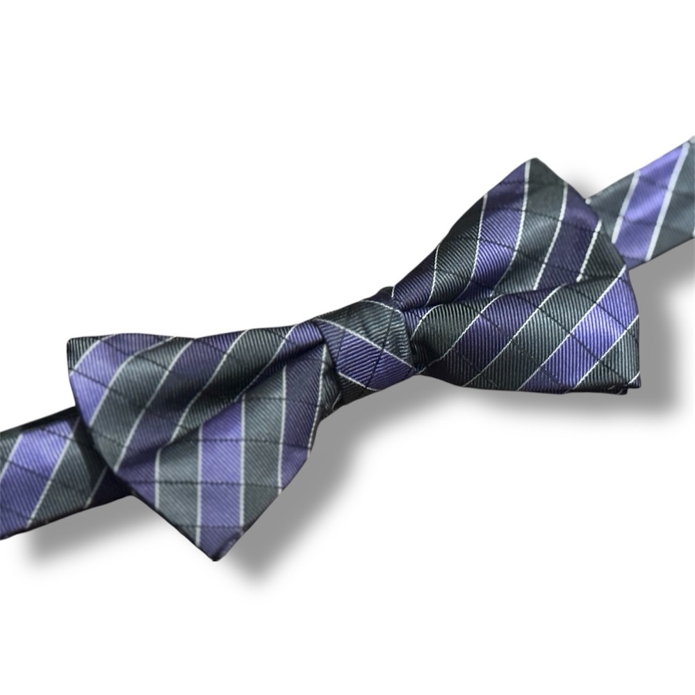 Billy London Stylish Striped Adjustable Bow Tie